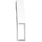 Ekena Millwork 3-in. W x 16-in. D x 16-in. H Monterey Architectural Grade PVC Knee Brace BRCP03X16X16MON - alternate 2